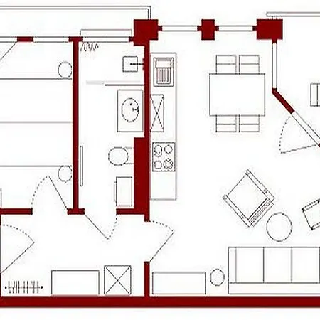 Seepark Sellin - Residenz Sudperd - Ferienwohnung Scandic Appartamento Sellin (Rugen)